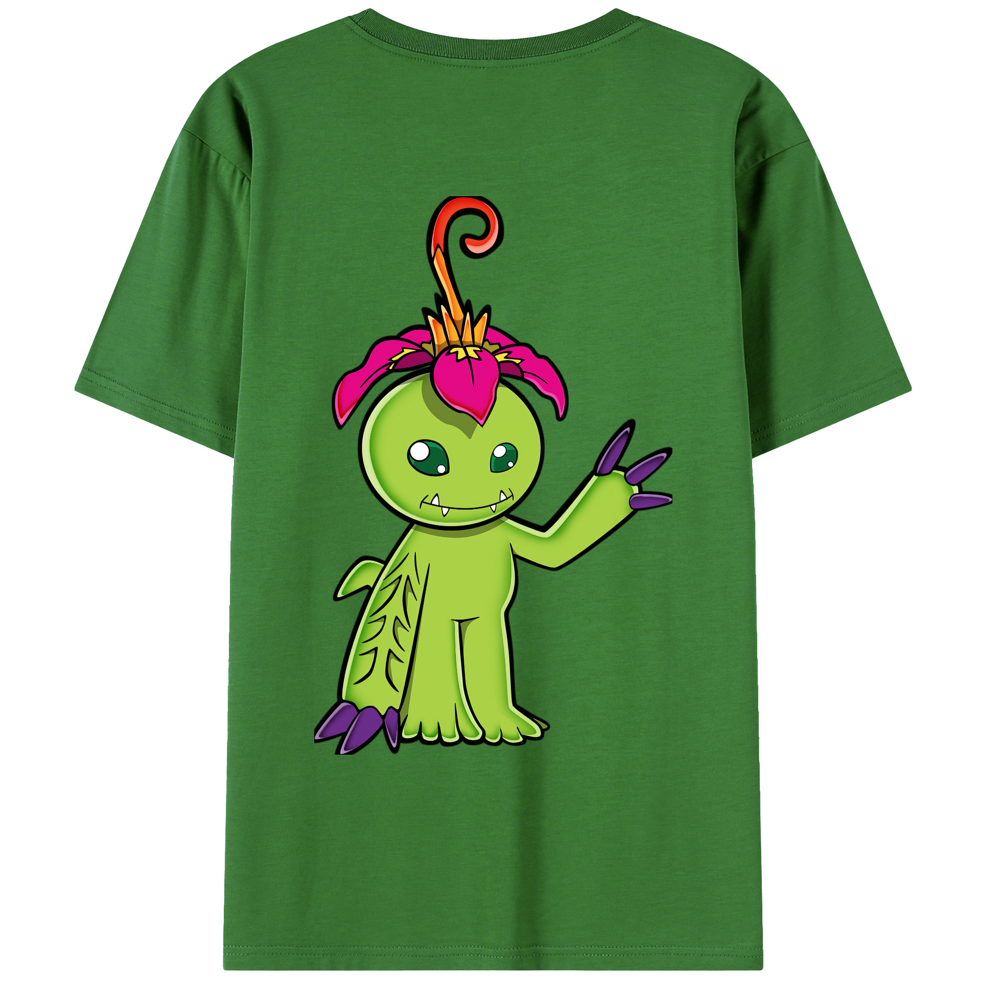 （画像用） Digimon デジタルモンスター/デジモン レディース半袖Tシャツ(バックプリント)